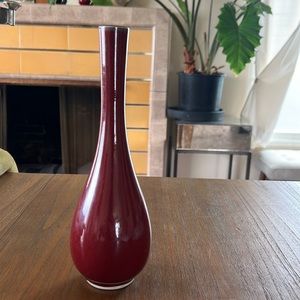 Oxblood Gooseneck Vase from Gumps